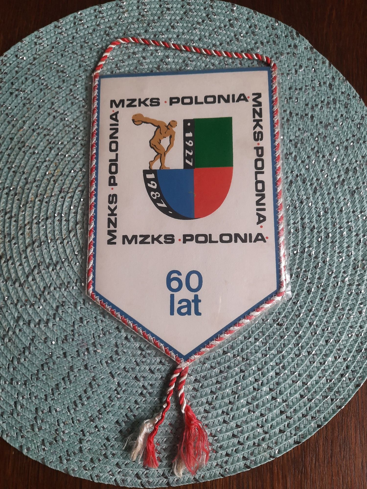 Sprzedam  proporczyk  Polonia - Łaziska Górne, 60lecie