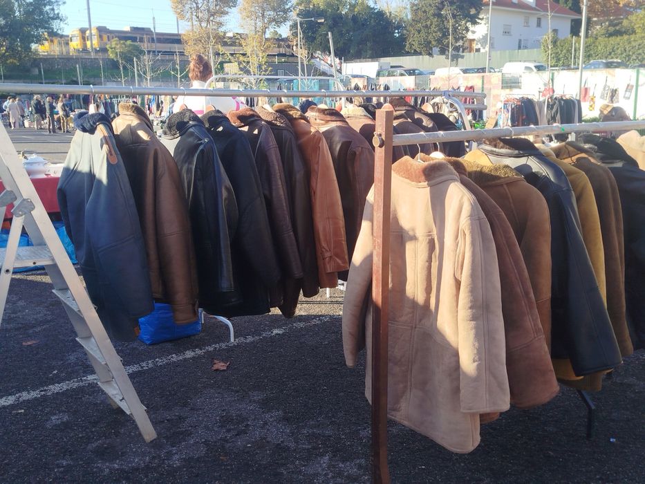 Casacos de cabedal quentes
