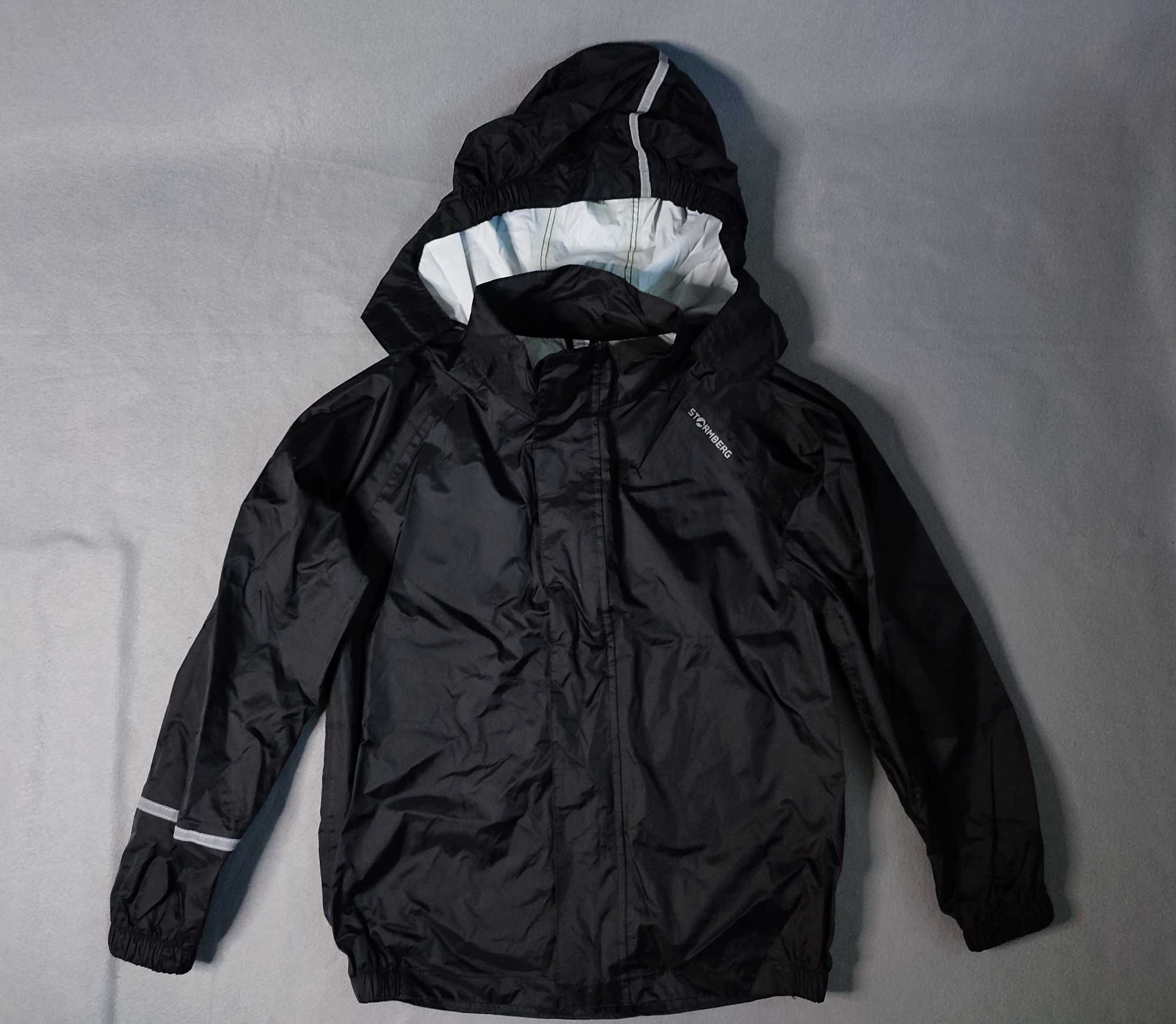 Дождевик детский, куртка черная Stormberg, размер 12 (смотрите замеры)