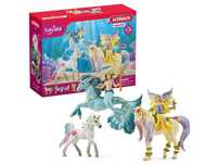 ZESTAW SCHLEICH Konie wróżki jednorożec syrena figurki 72178 BAYALA