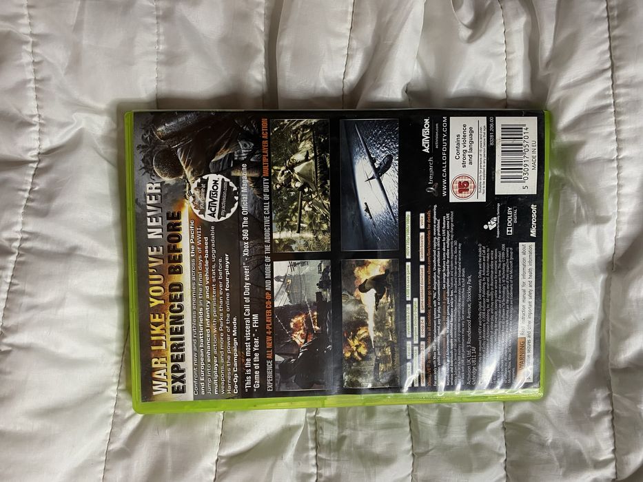 Jogo CALL of DUTY world at war Xbox360