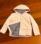 Parka menina acolchoada rosa Young Dimension 5/6 anos com capuz