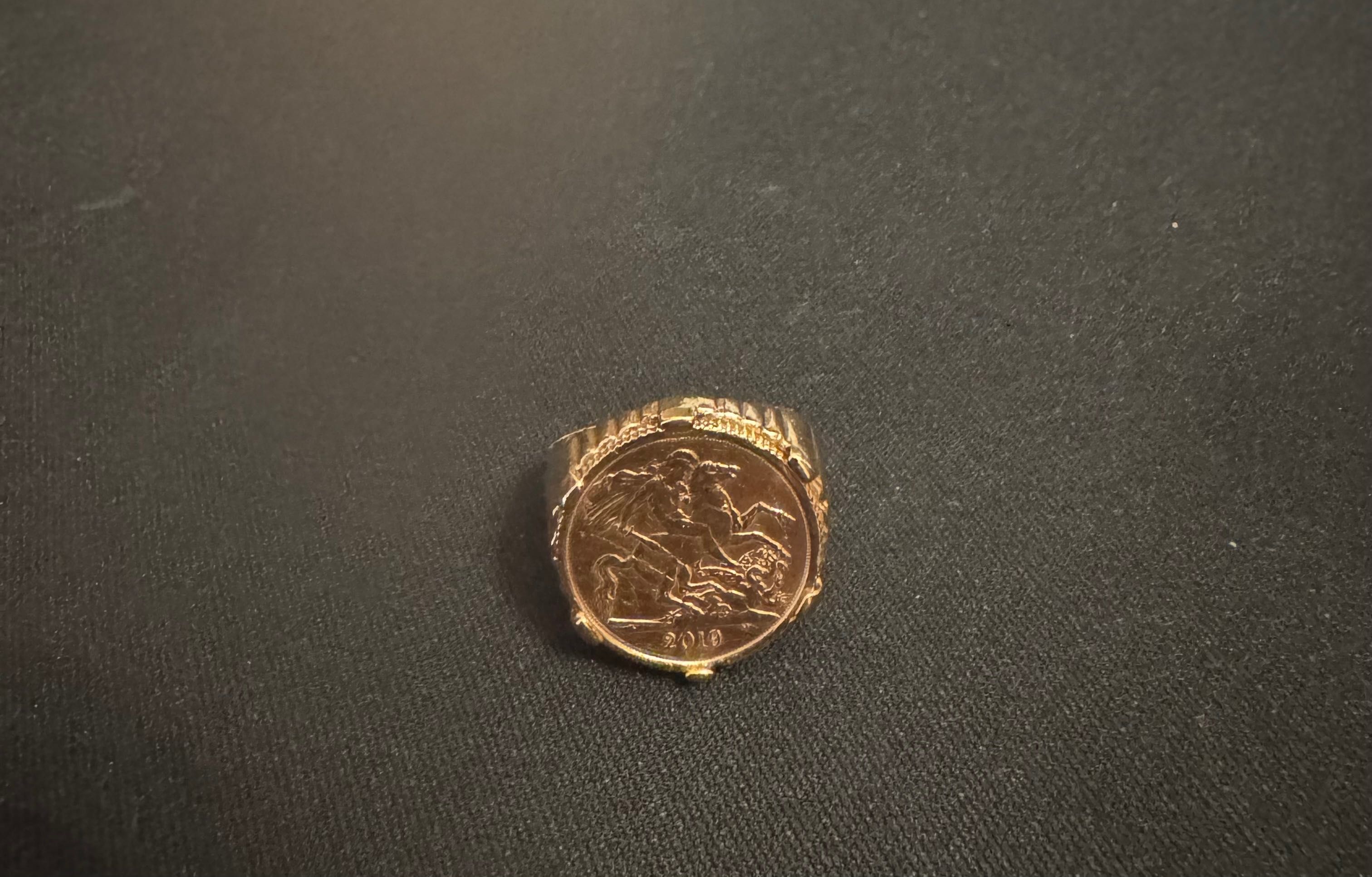 Meia Libra ouro 9kt