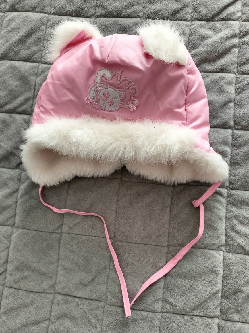 Зимова шапочка для дівчинки