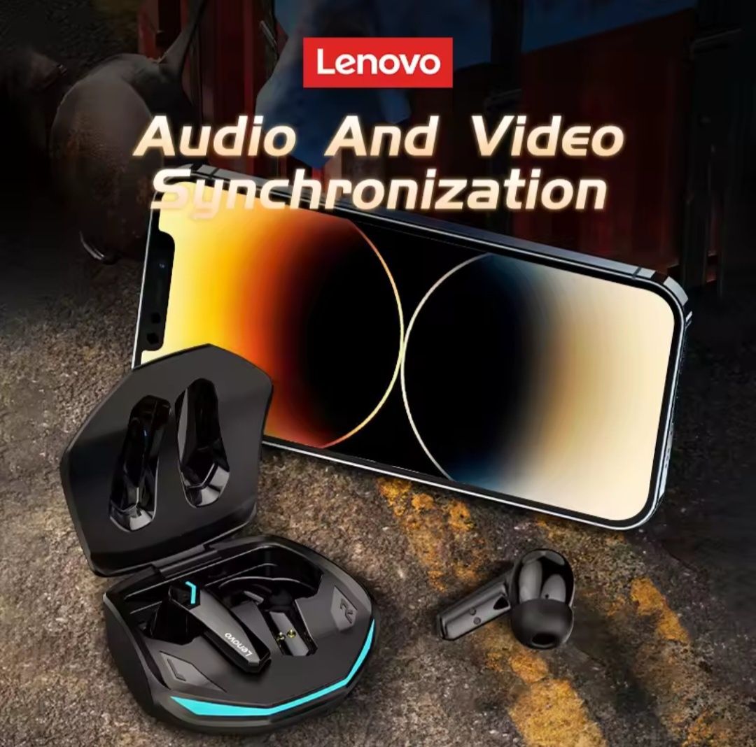 Nowe,gamingowe słuchawki z dużym bassem Lenovo Gm2 pro.