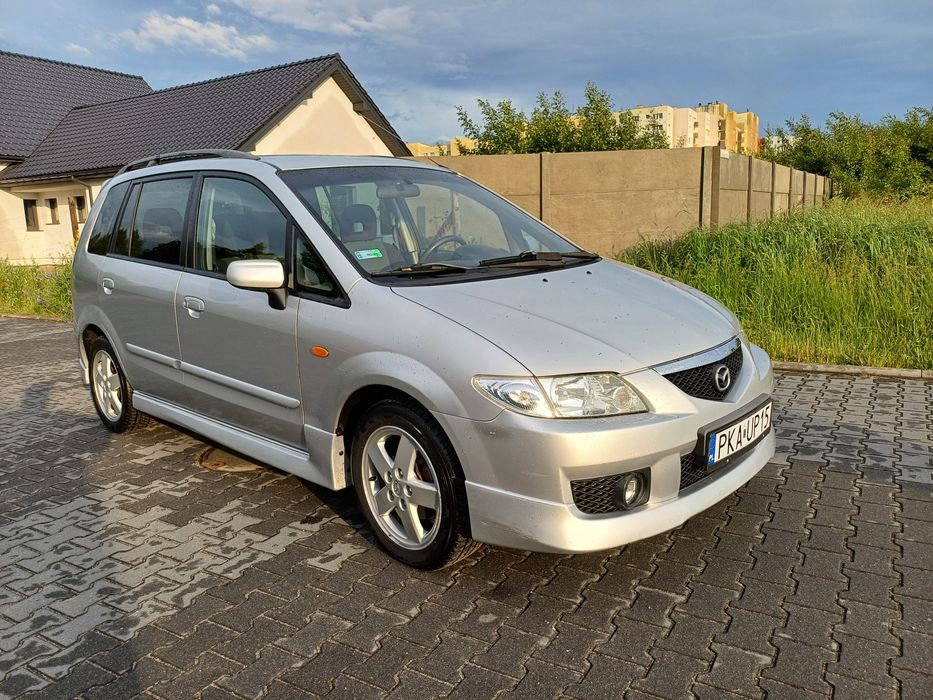 Piękna Mazda Premacy.PT-na Rok! KLIMA-Sprawna!ALUSY. 4 Szyby Elek.HAK