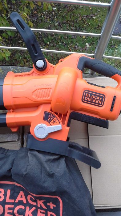 Dmuchawa-odkurzacz do liści , akumulatorowy Black+Decker