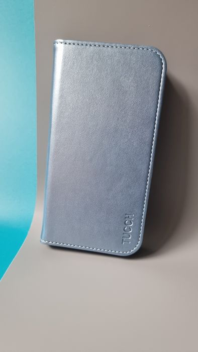 Etui Portfelowe TUCCH do IPhone 14 Pro 6,1 niebieskie, RFID