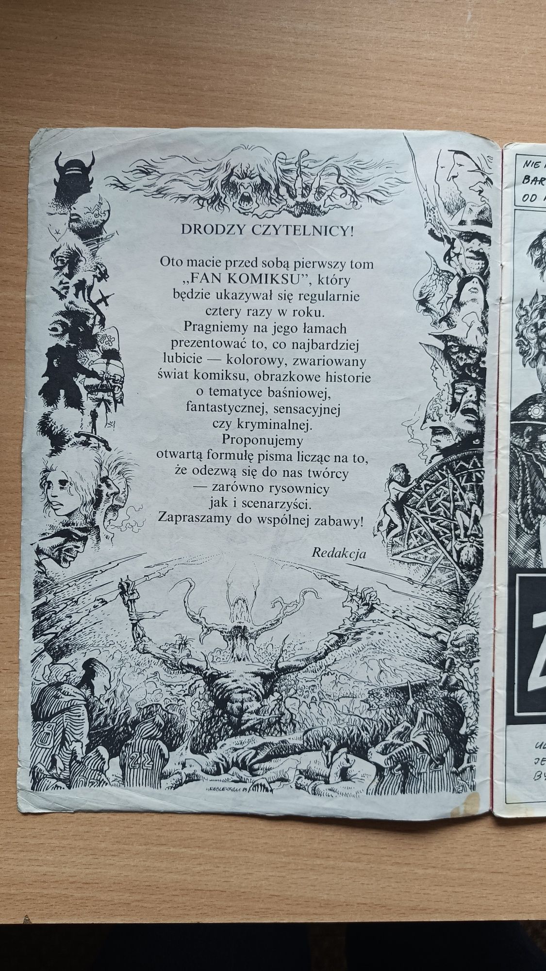 FAN KOMIKSU t.1 1990 kwartalnik historia komiksu lata 90. duchologia
