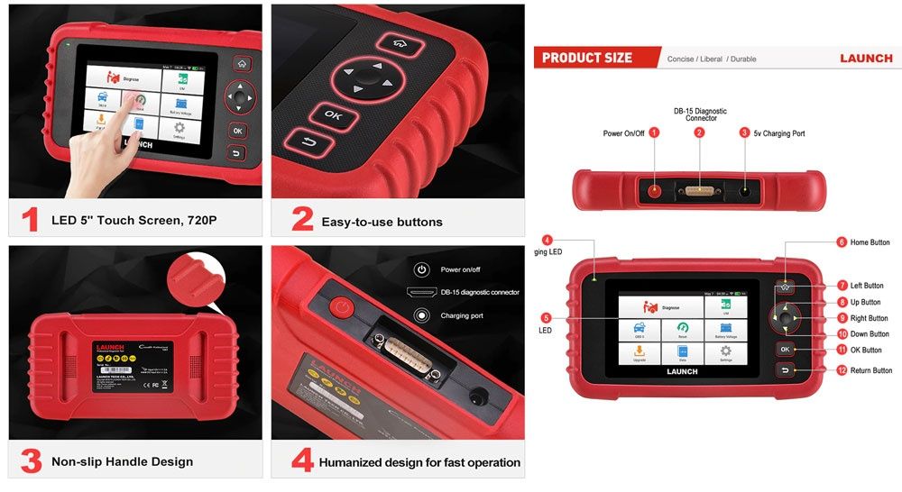 Launch 129X V2 Maquina Diagnostico OBD com Actualizações Grátis (NOVO)