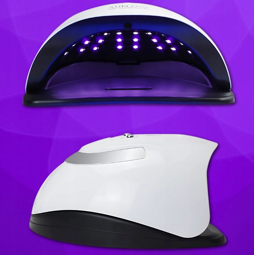 NOWA lampa uv do paznokci led 180w do hybryd żeli mocna x7 biała lcd