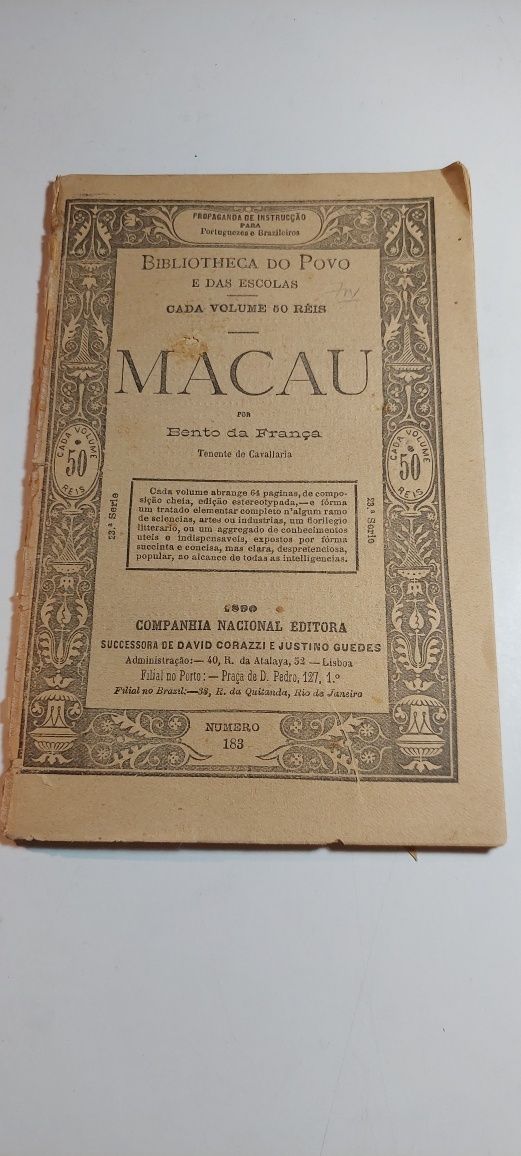 Macau - Bento de França (1890)