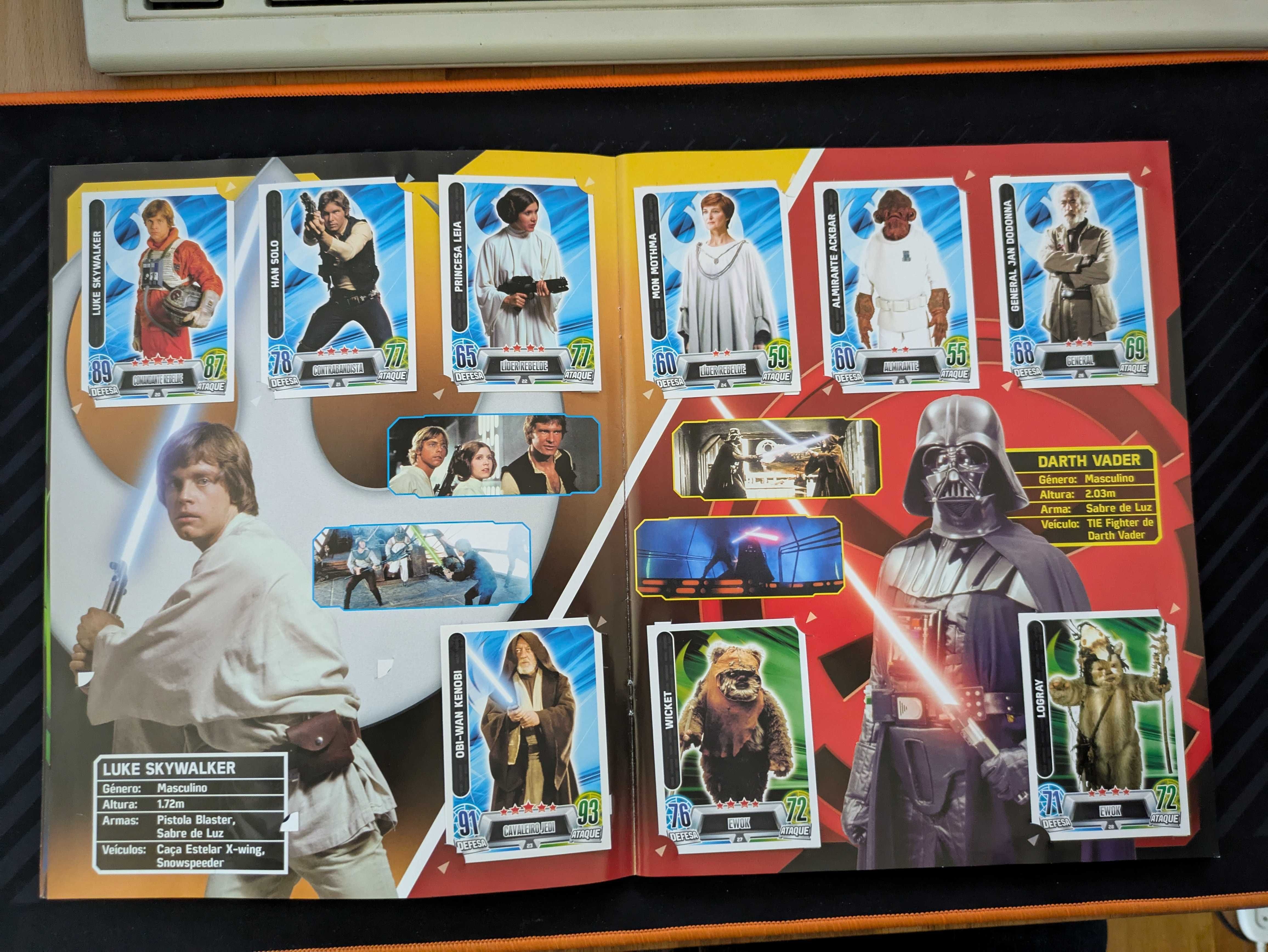 Vendo Caderneta STAR WARS - Force Attax - COMPLETA