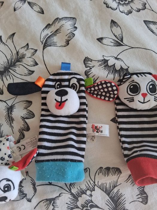 Gryzak pluszowe pacynki zegarek z grzechotką