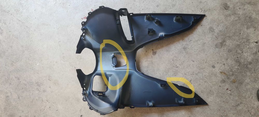 Peças Caixa e Tampa Interior Honda Vision 2023 Blue Metallic