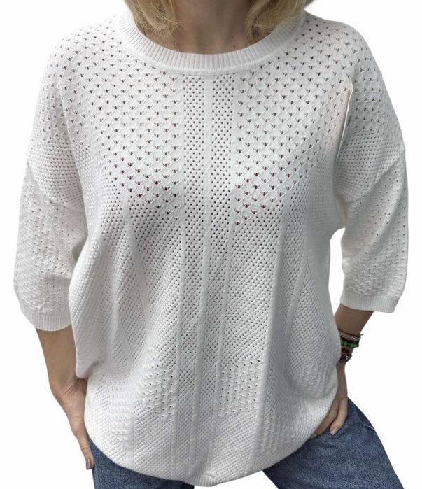 Американка с ажурная вязка. Кашемир