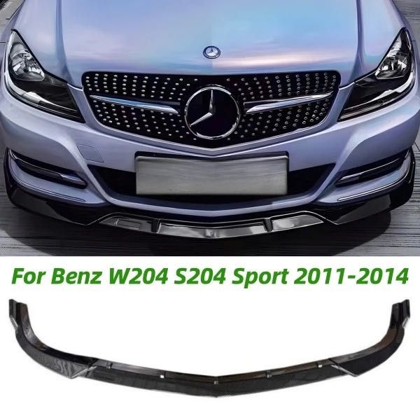 Губа на бампер сплитер накладка на бампер Mercedes W204 сплитер перед