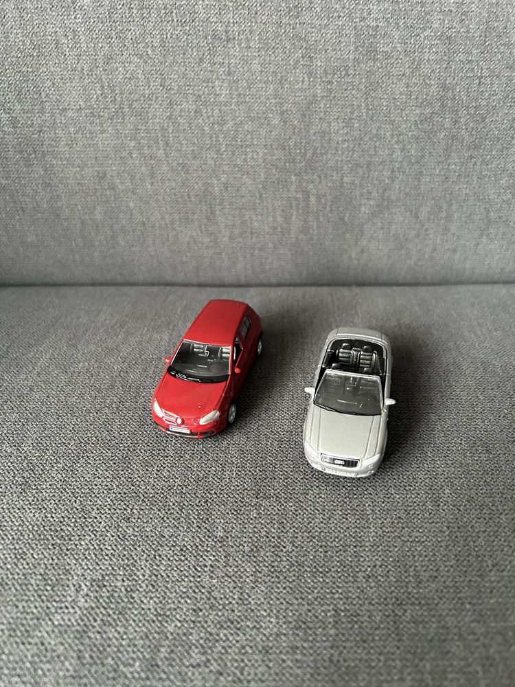 Dwa samochodziki welly golf i audi