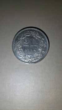 Moneta Dwa 2 Franki Szwajcarskie z 1994 roku