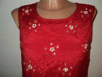 Czerwona sukienka M&Co roz. 40 L