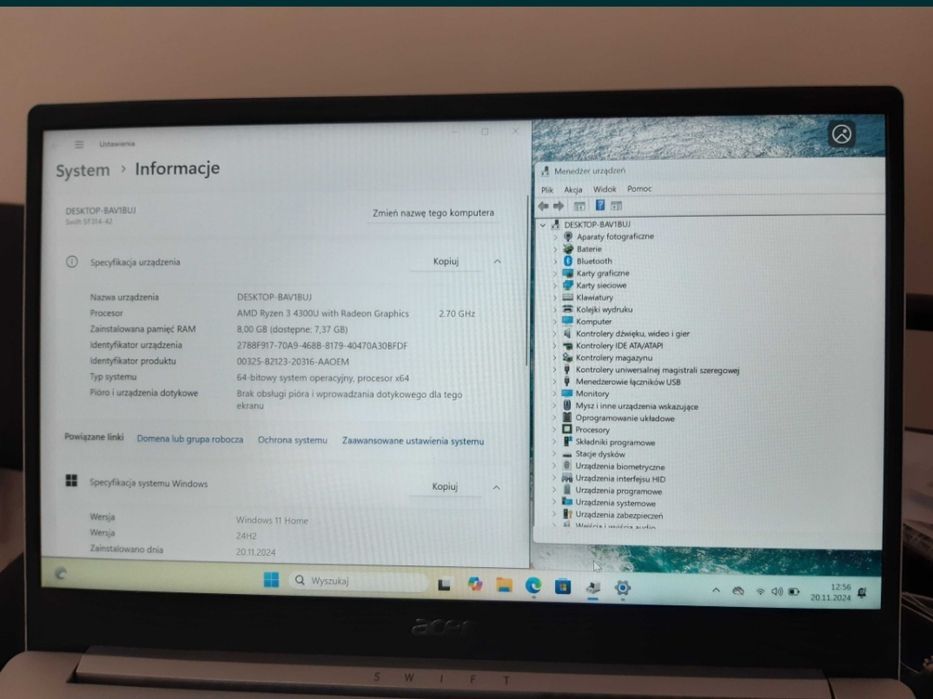 Acer Swift SF314-42 / Full HD / W10
