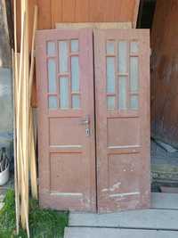Stare drzwi dwuskrzydlowe z rama