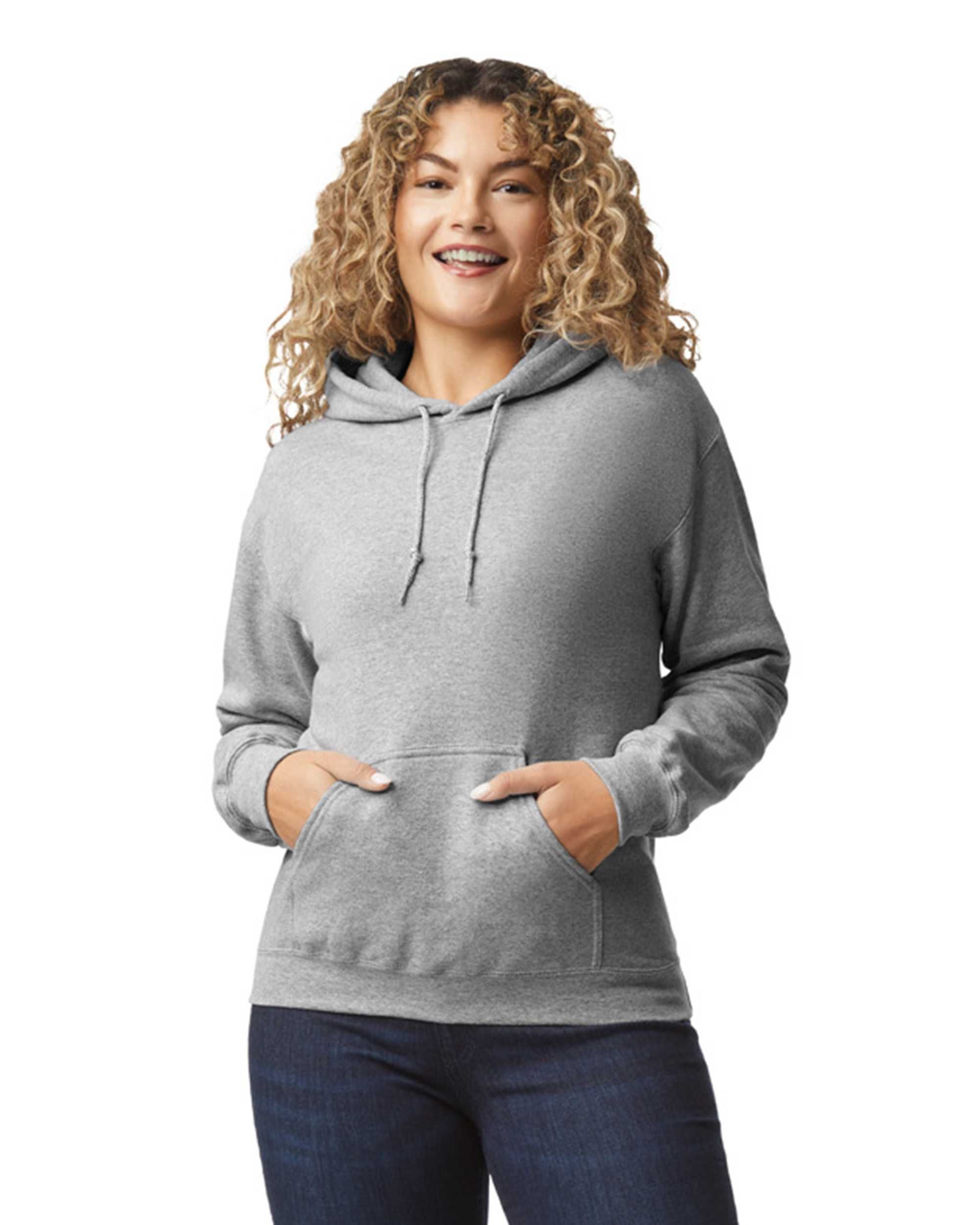 Bluza z kapturem GILDAN szara 5XL