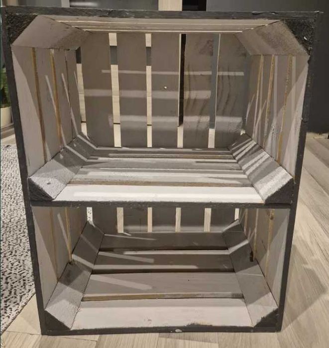 Skrzynka dekoracyjna drewniana malowana 1 sztuka