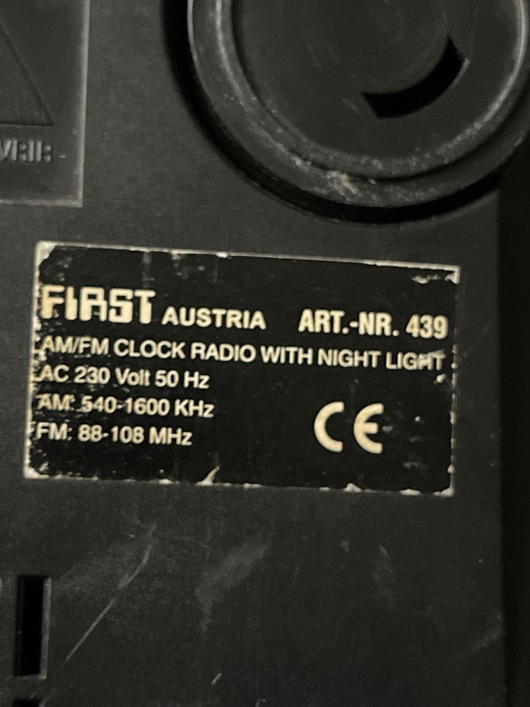 Радіогодинник часы "First" Austria