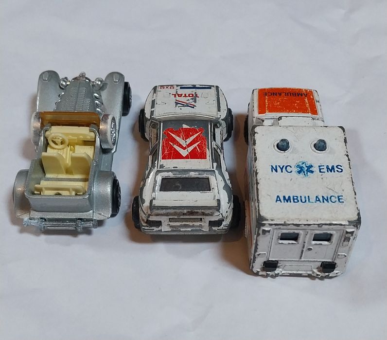 Lote de 3 miniaturas antigas Majorette 1/64