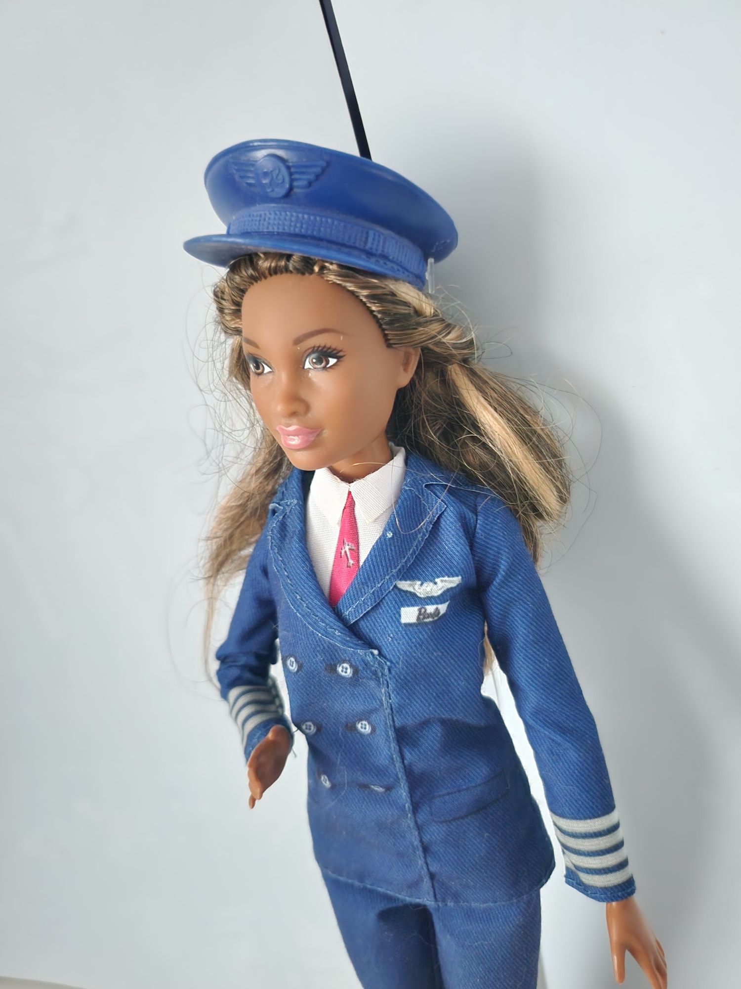 Lalka Barbie pilot lalki christine pony american samolot mattel