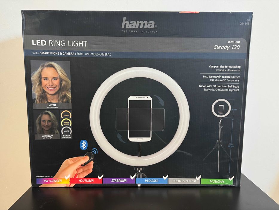 Lampa pierścieniowa LED Hama SpotLight Steady 120