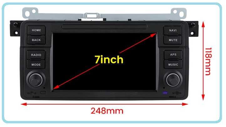 Магнитола BMW e46, Андроид, GPS, USB, CarPlay, 4G1