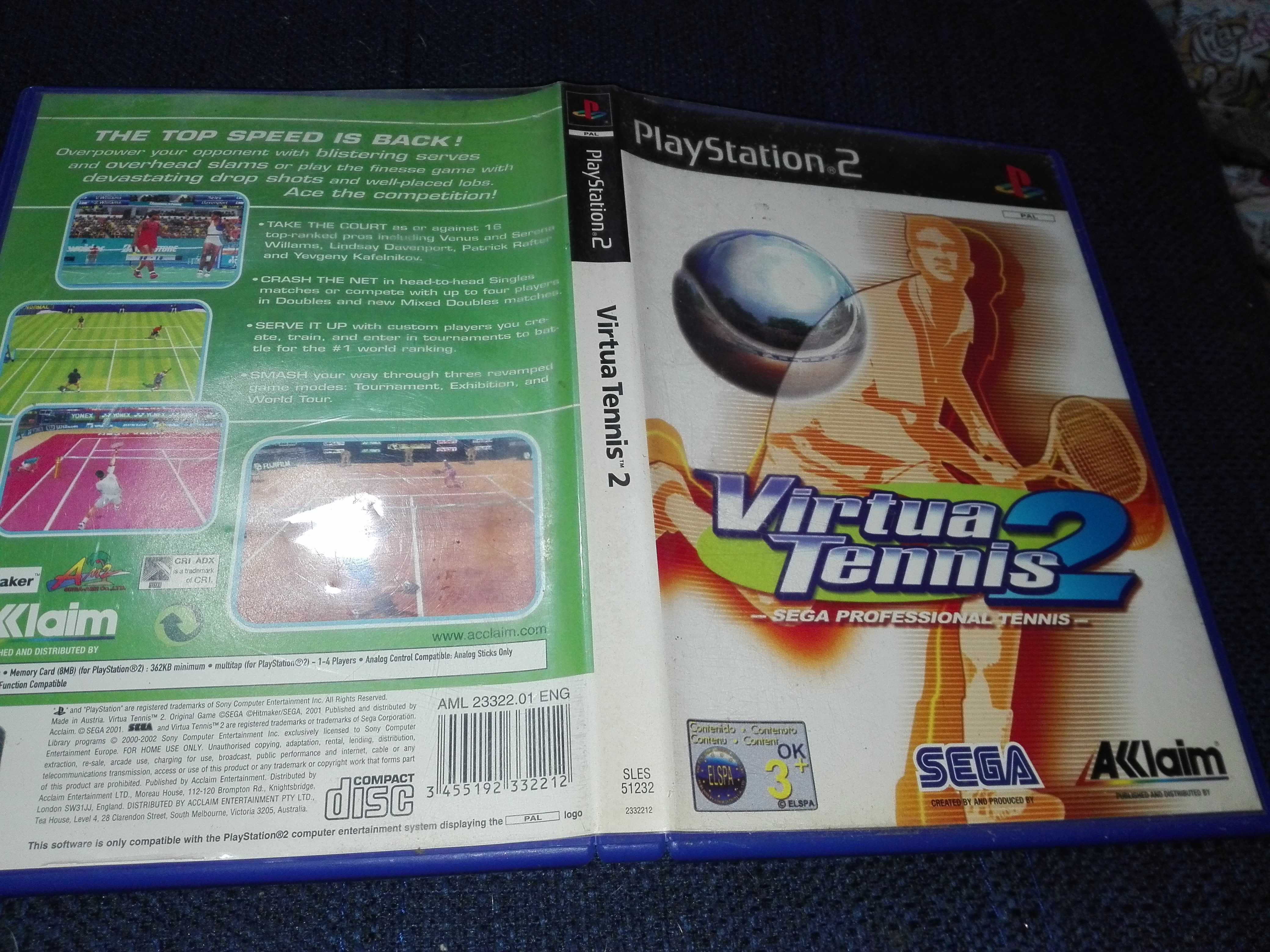 PlayStation dois Virtua Tenis 2