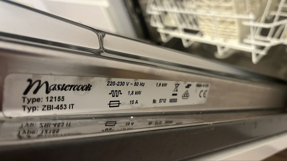 Zmywarka do zabudowy Mastercook 45’
