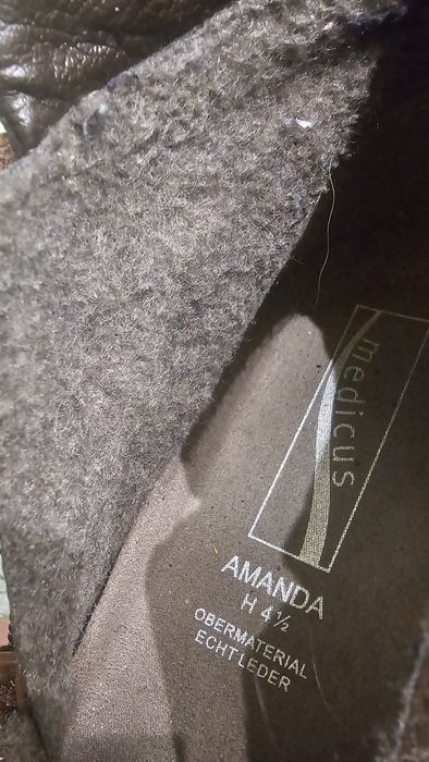 Кожаные, утепленные ботинки "Medicus"/Германия/38р.