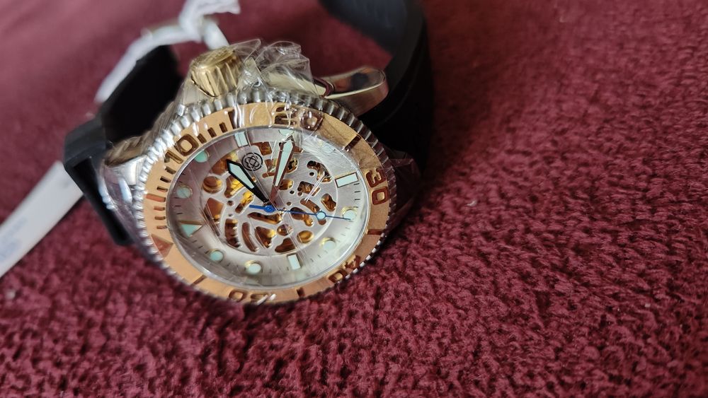 Zegarek Deep Blue Skeleton - szafir 44mm, koniec serii