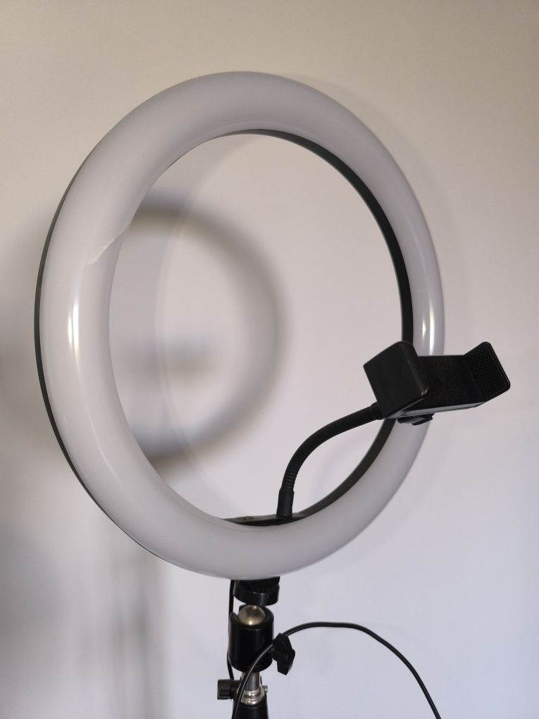 Ring Light c/tripé e suporte de telemóvel