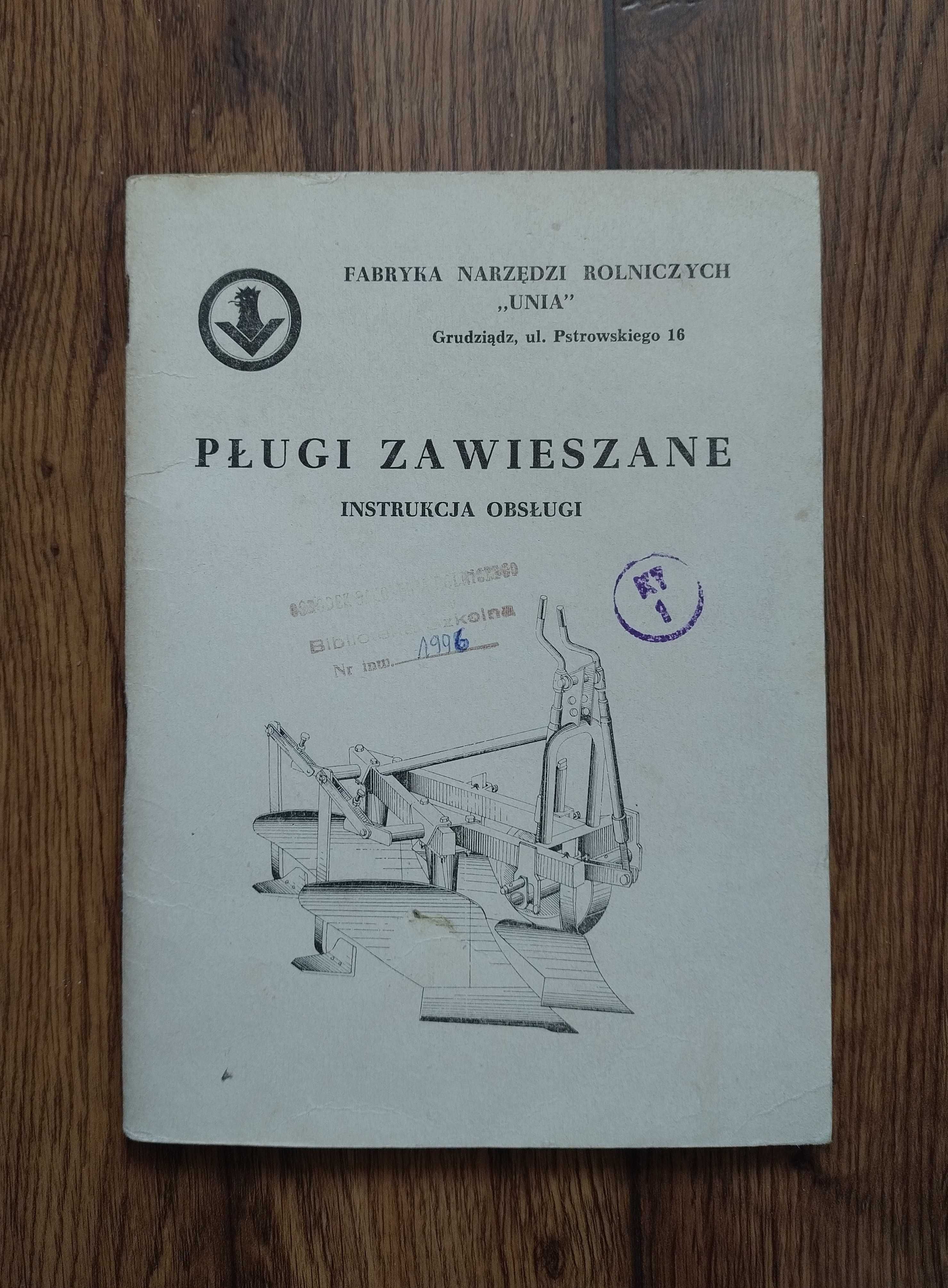 Instrukcja pług U 021, 022, 023, 024 Orzeł Sęp Sokół Dzięcioł katalog