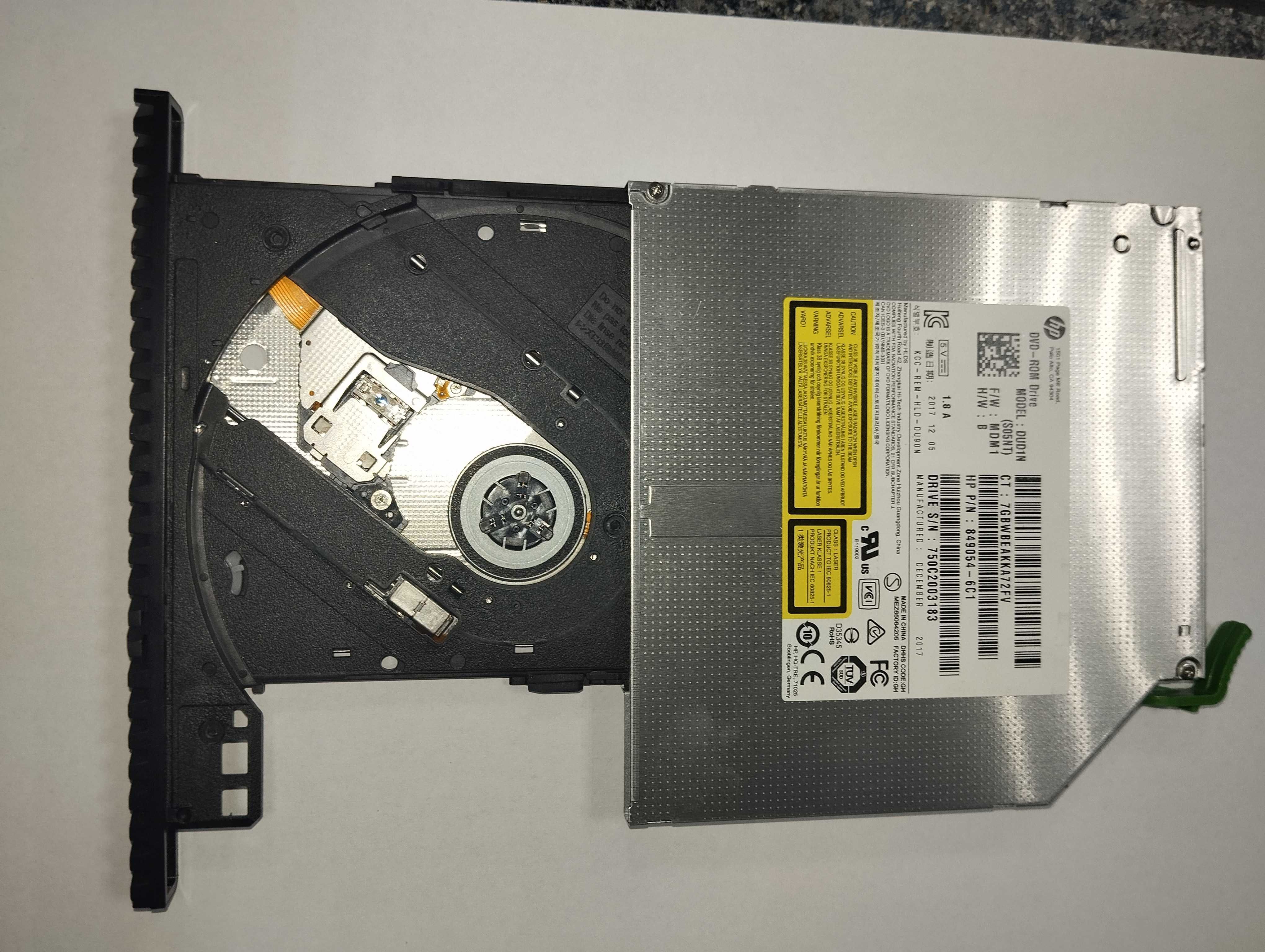 HP 9.5mm Тонкий  DVD-ROM привід DUD1N (SO5NT)