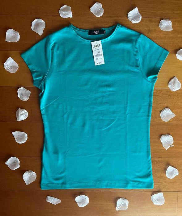 T-shirt azul turquesa - Tamanho M - Just urban