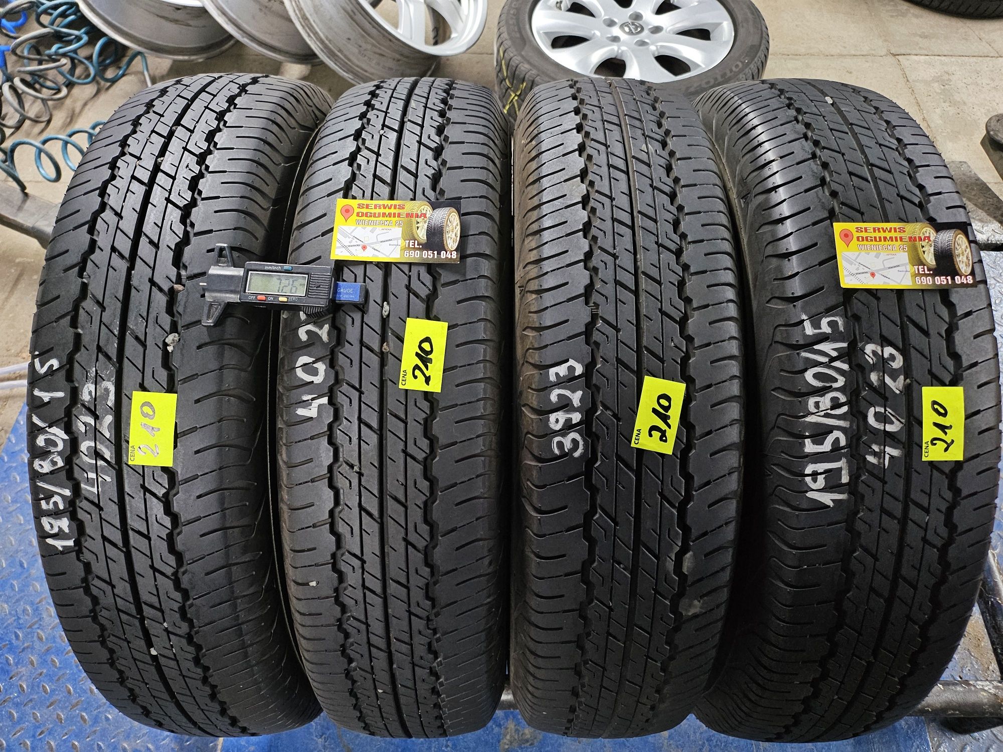 195/80/15 Dunlop 2023r/Montaż Gratis/Wysyłka/Gwarancja /