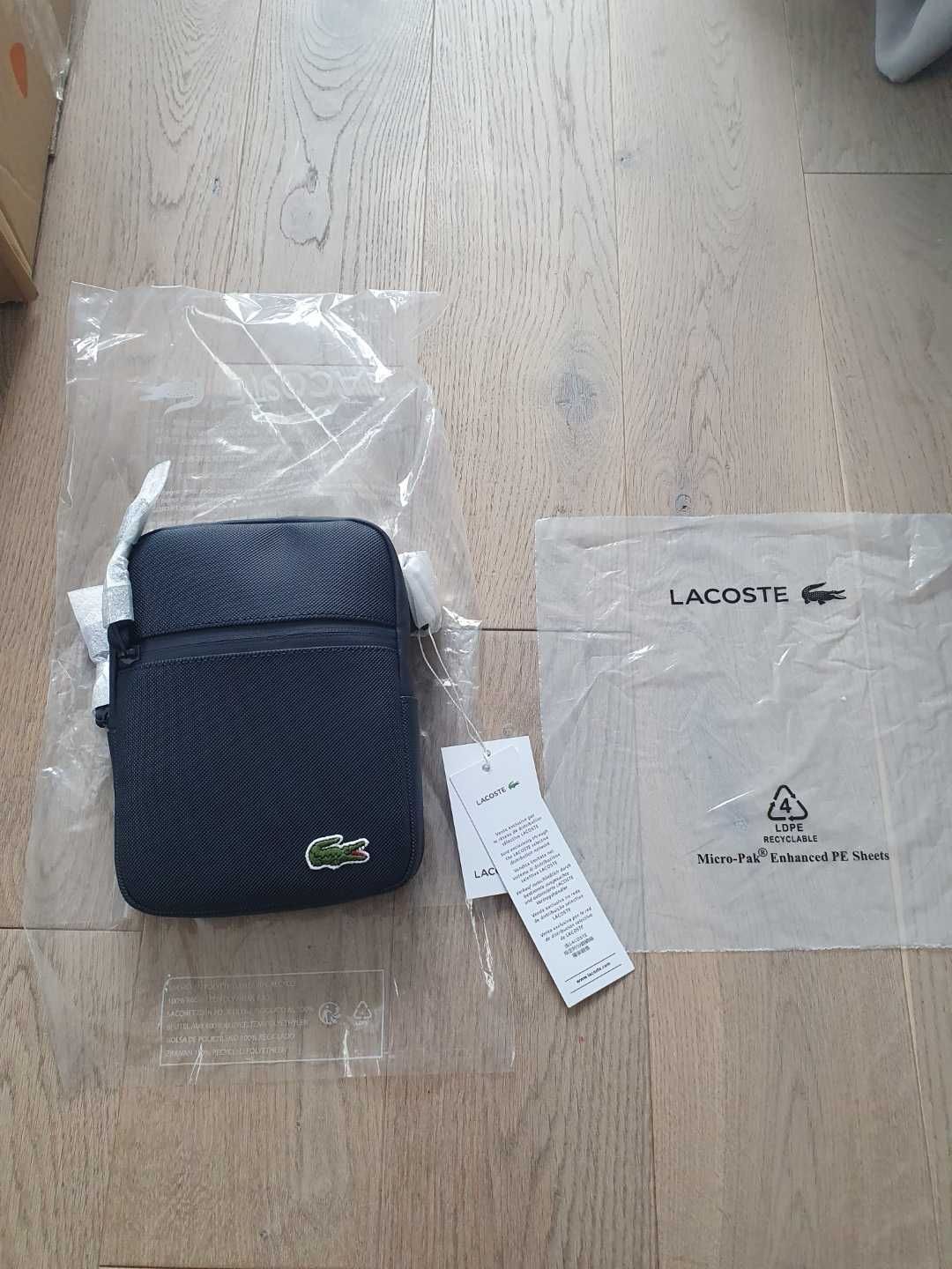 LACOSTE Torba na ramię pedałka Nowa Oryginał