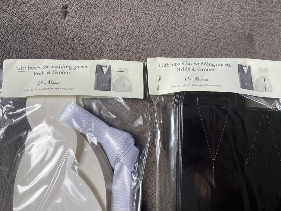 Pudełka na podziękowania dla gości