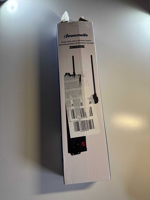 Dewenwils listwa zasilająca przedłużacz z 6 gniazdami kabel 2 metry