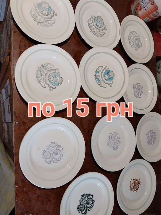 Набор чайний 12 предметов "Маки" Пашотниці орегінальні.