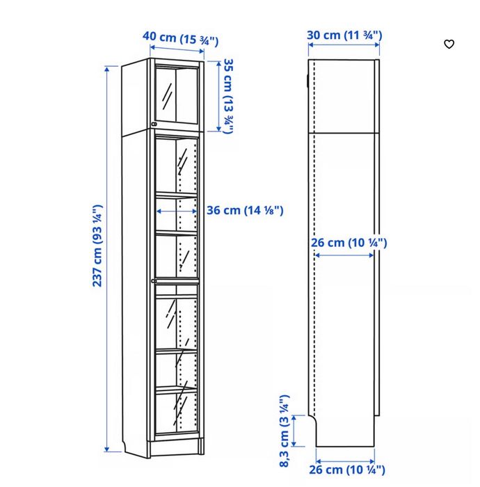 Estantes Billy/Oxberg