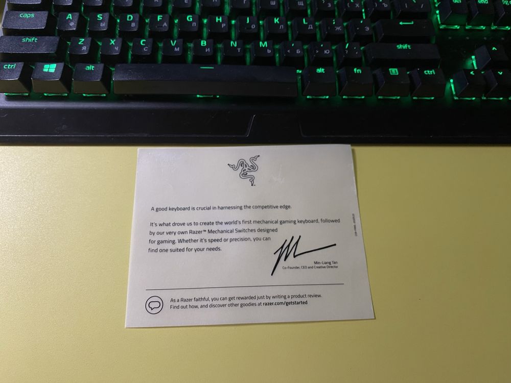 Razer BlackWidow V3 TKL Razer Green USB