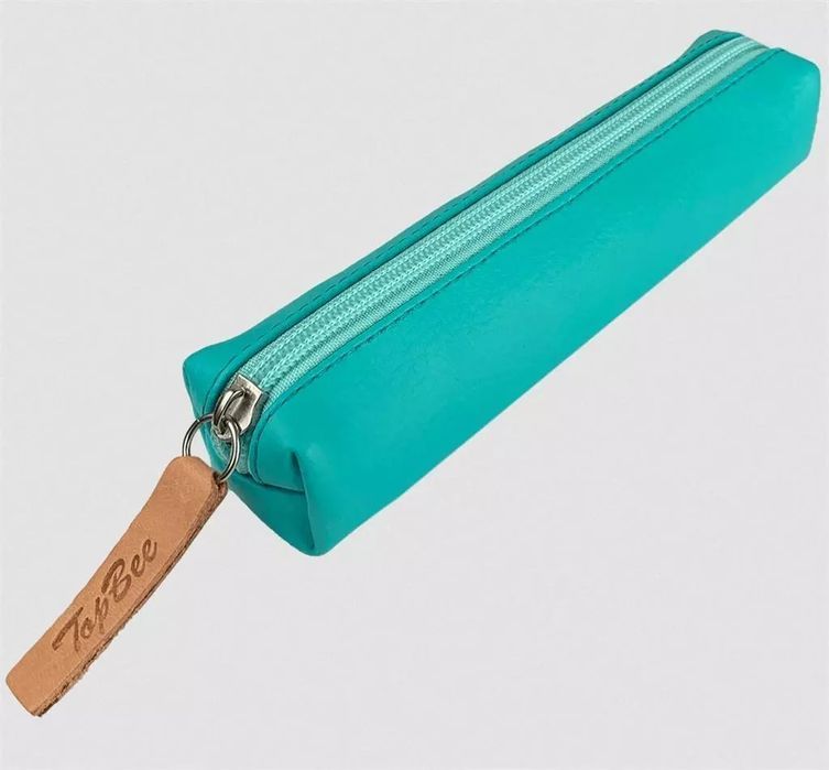 Piórnik mini prostokąt Turkus pastel. Bee-bee