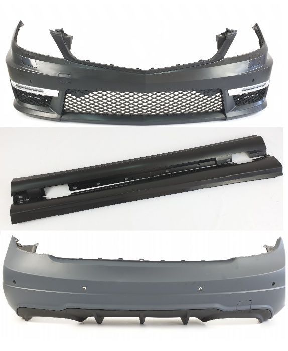 Обвес amg на мерседес C w204 11-13г C63 AMG Бампер решетка W204